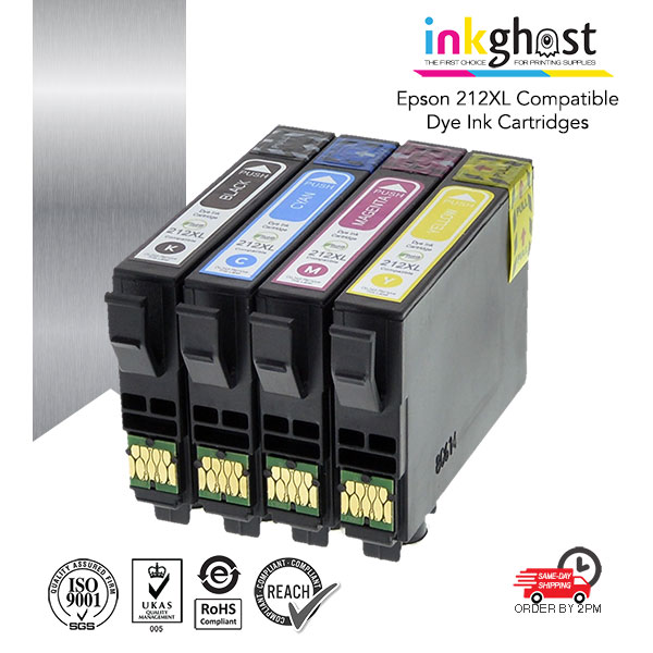 Inkghost dye ink cartridges for Epson 212XL 